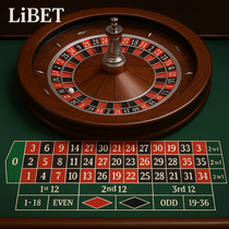 LiBet - Roulette Européenne - Réalisme total en euros